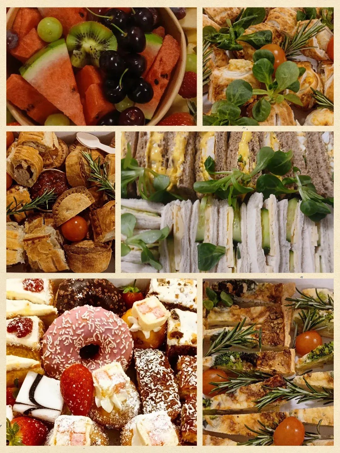 7.95 sweet and savoury buffet menu 