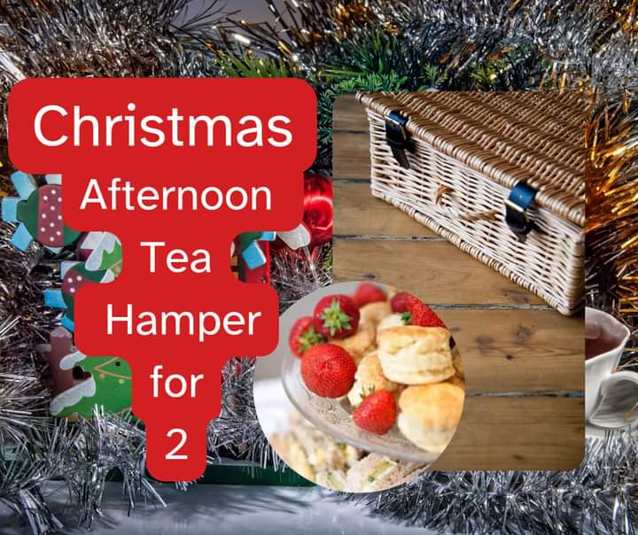 Christmas wicker afternoon tea